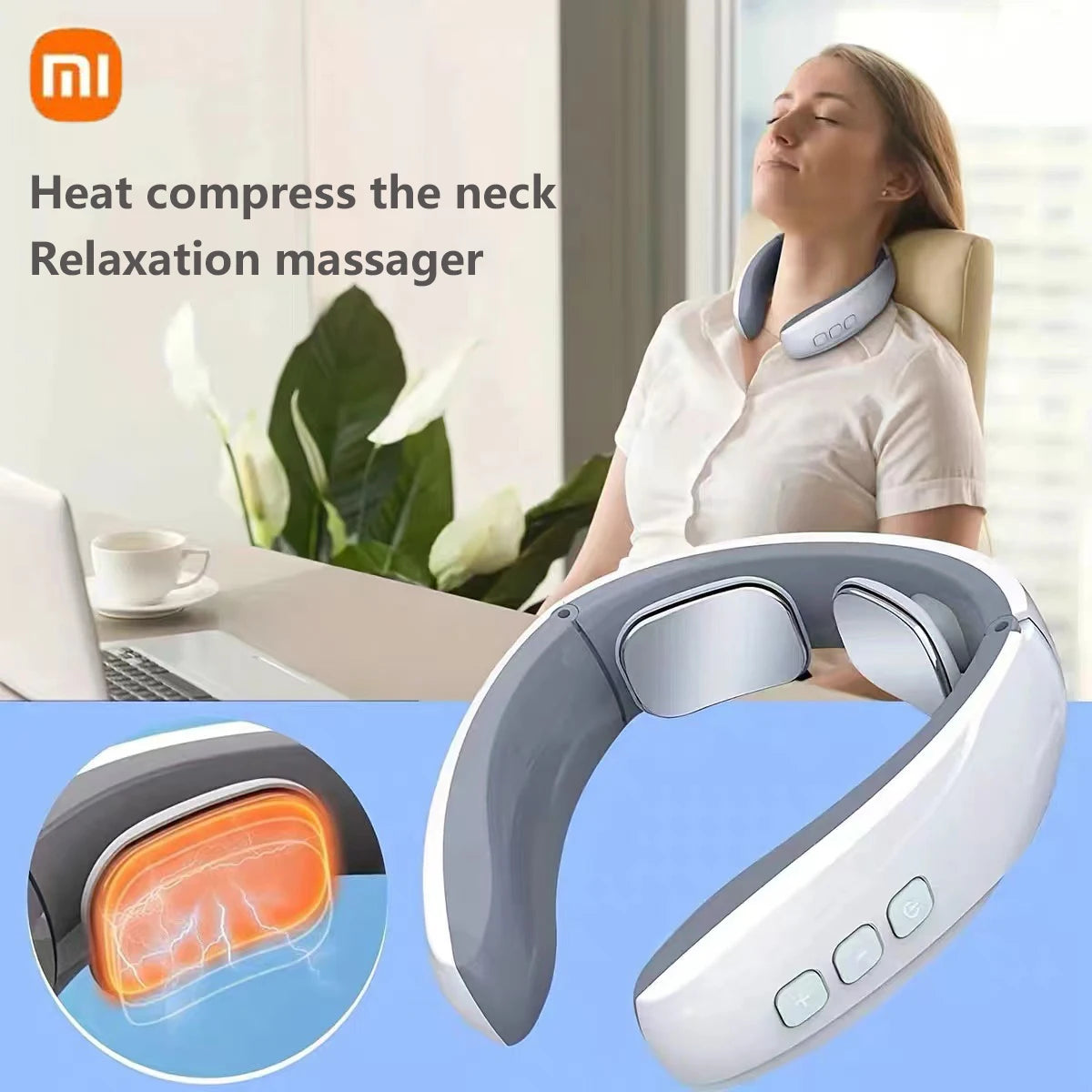 Xiaomi Neck Massager Mijia Relaxation Massage Therapy Relieve Neck Fatigue Smart Home Portable Massage Youpin Wearing Tools